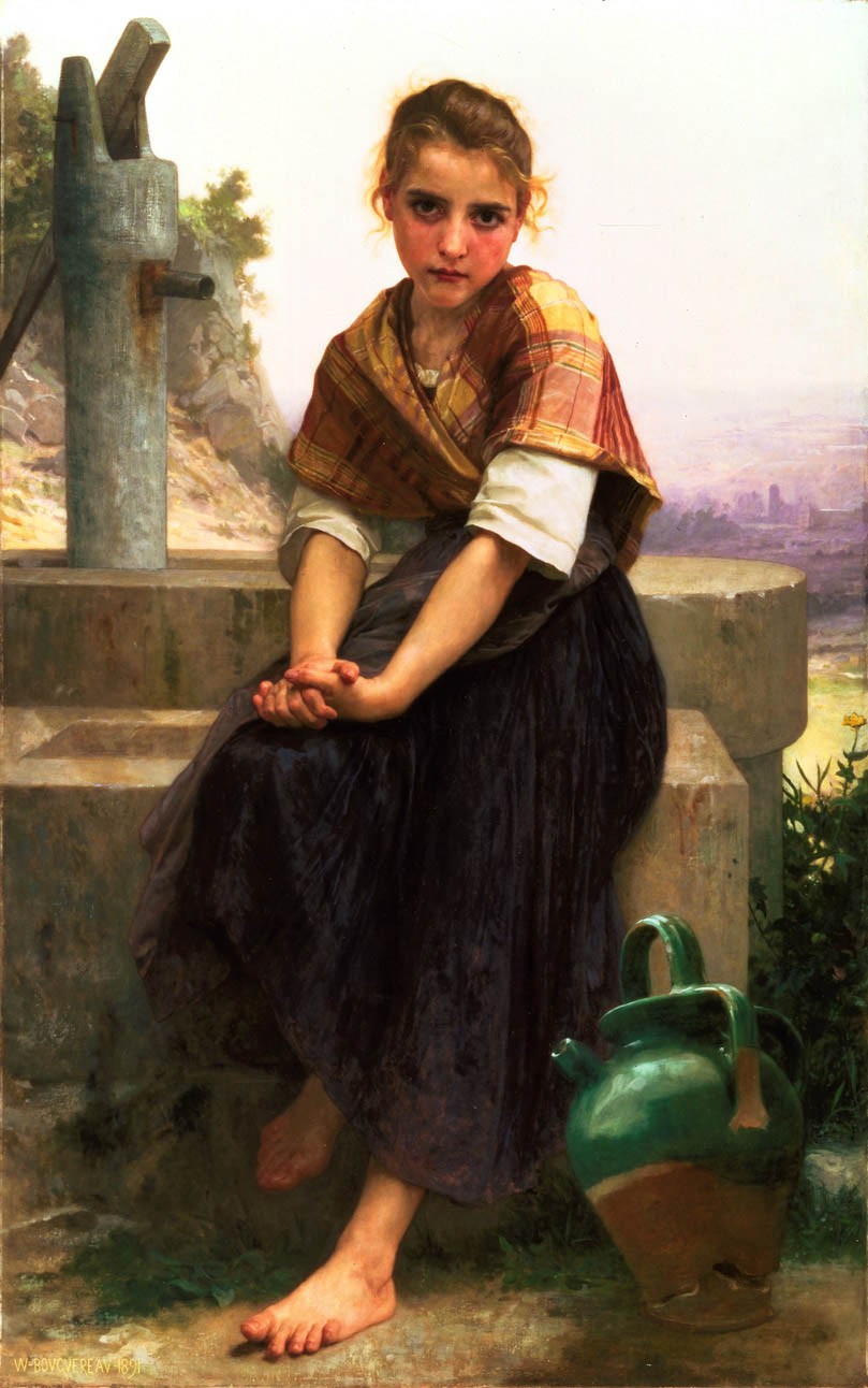 William Bouguereau The Broken Pitcher